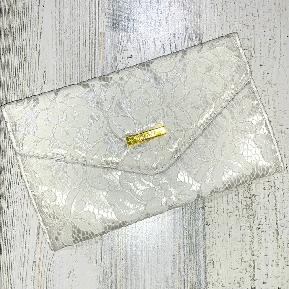 White Lace Clutch NWOT